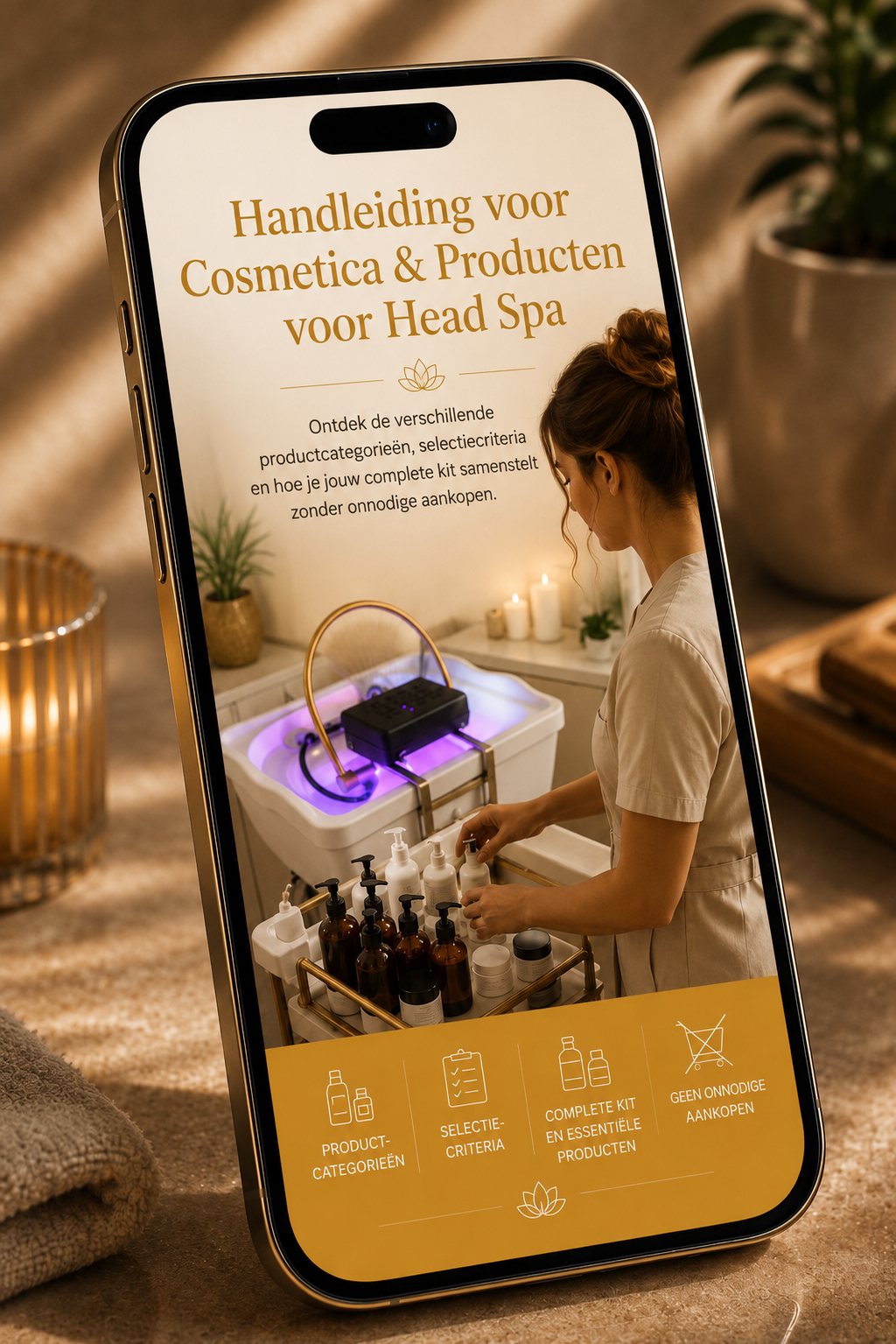 Handboek Cosmetica & Producten voor Head Spa