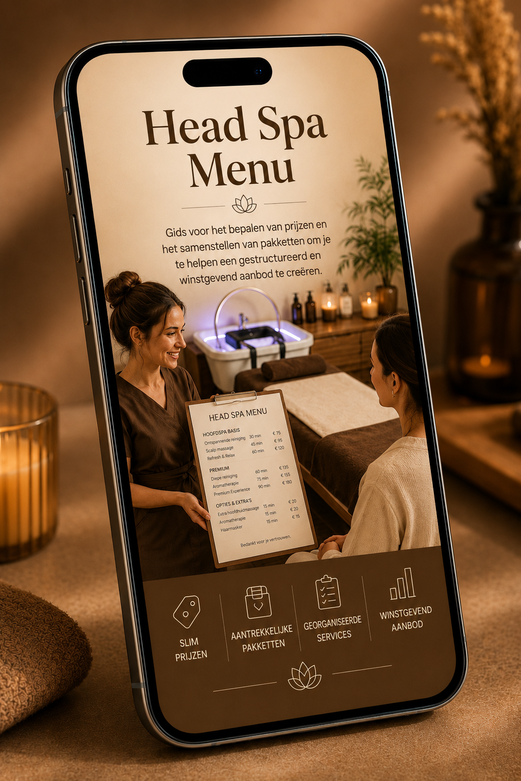 Head Spa Menu