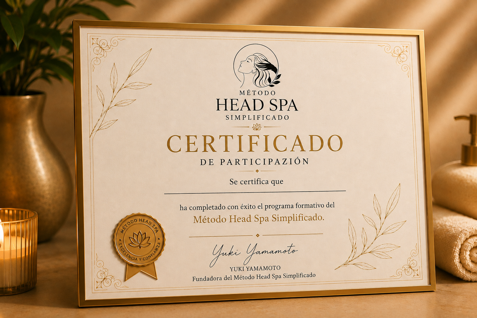 Certificado Head Spa Simplificado